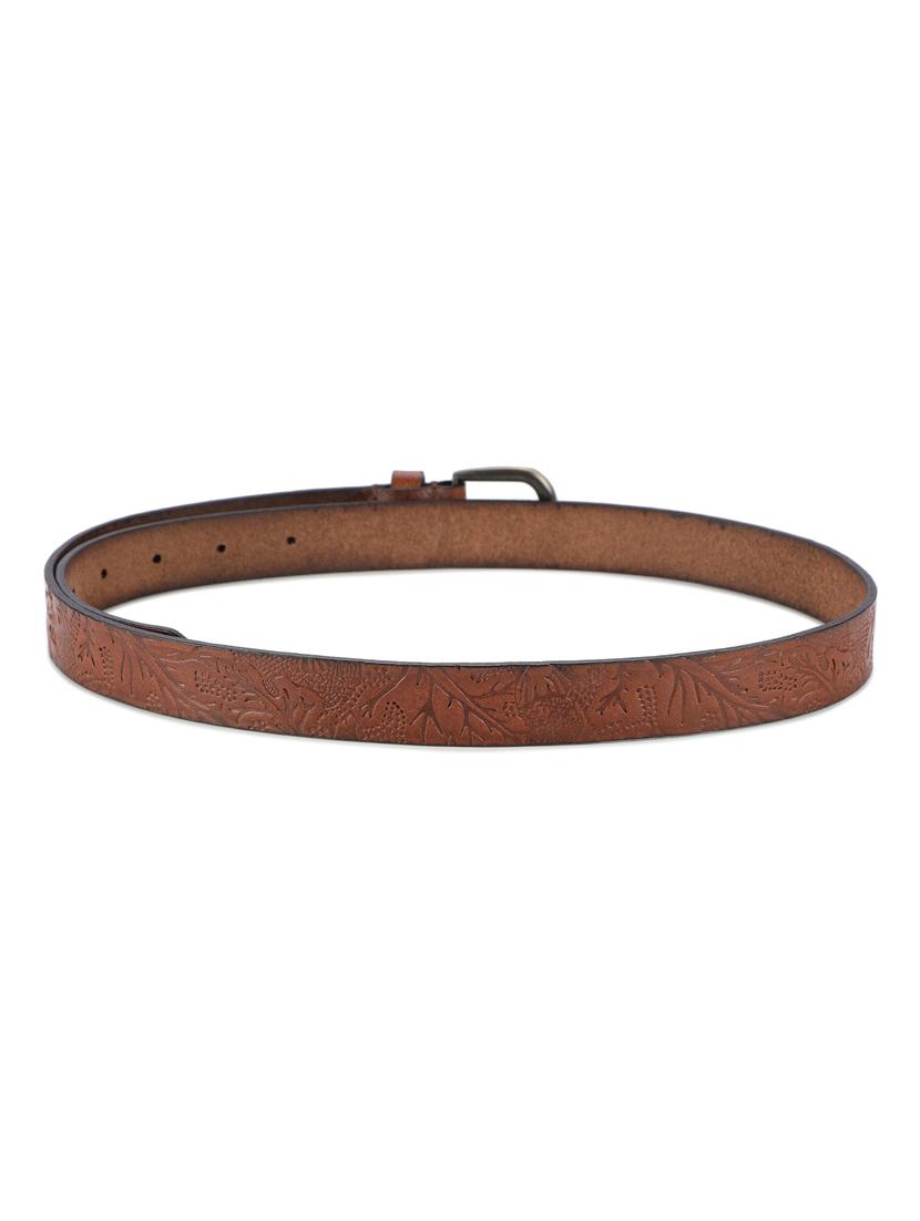 brown leatherette belt - 19412066 - Standard Image - 2