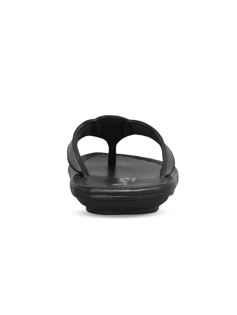 black synthetic slip on sandals - 19413075 - Standard Image - 2