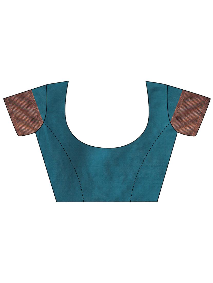 self design banarasi saree with blouse - 19413233 - Standard Image - 2