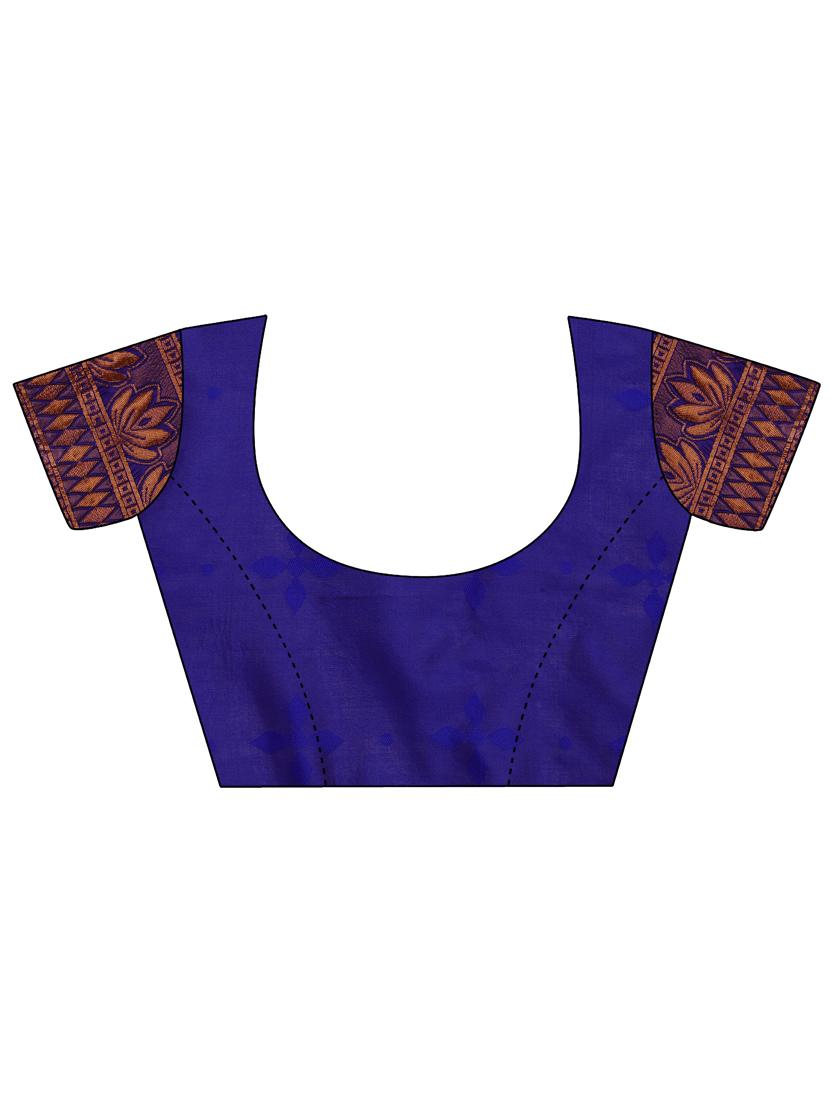 self design banarasi saree with blouse - 19413291 - Standard Image - 2