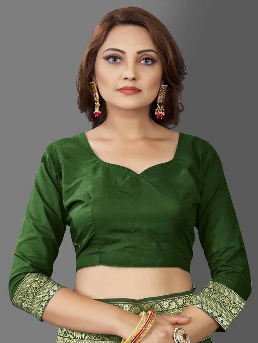 self design banarasi saree with blouse - 19413312 - Standard Image - 2