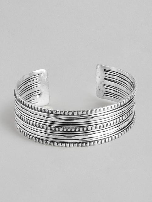 women silver-plated cuff bracelet - 19413424 -  Standard Image - 0