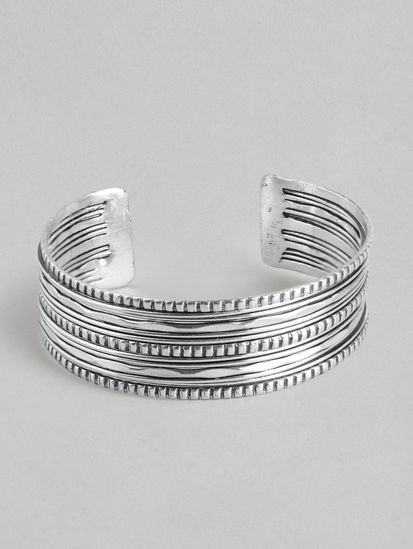 women silver-plated cuff bracelet - 19413424 -  Zoom Image - 0