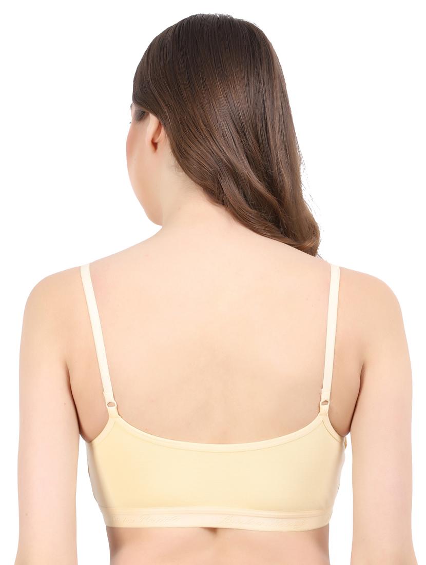 beige cotton sports bra - 19413471 - Standard Image - 2