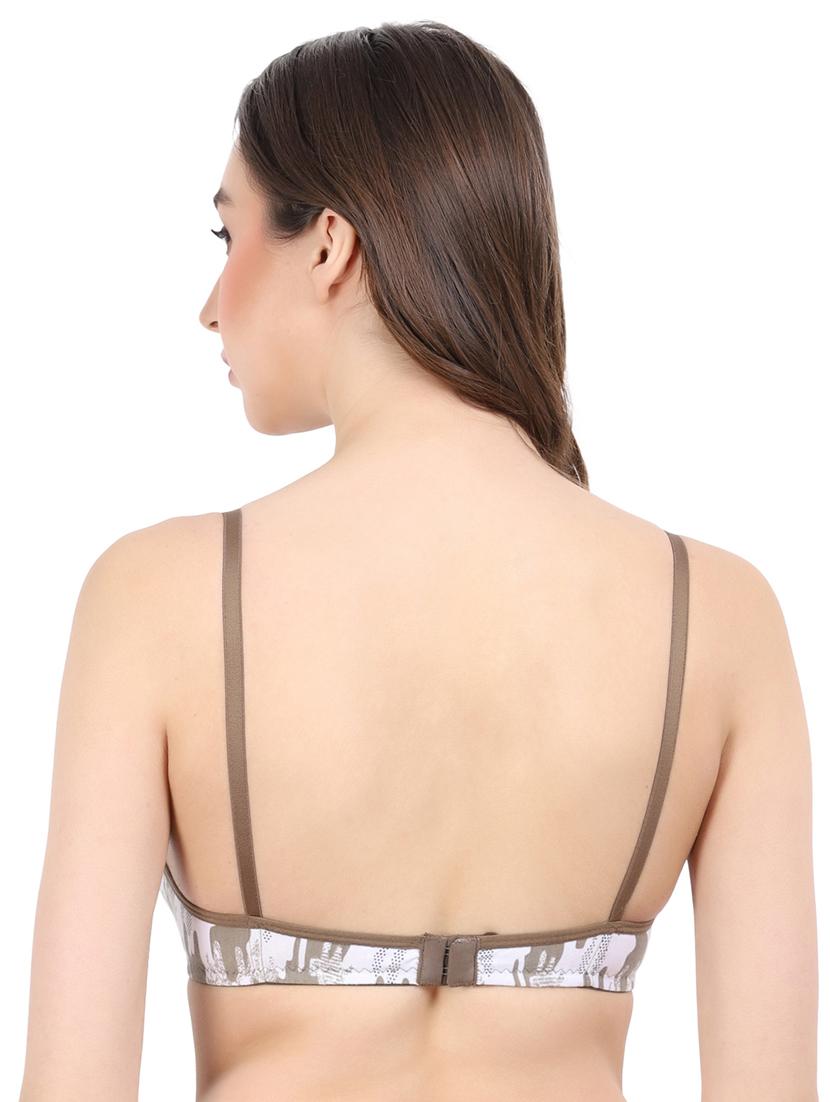 olive cotton regular bra - 19413475 - Standard Image - 2