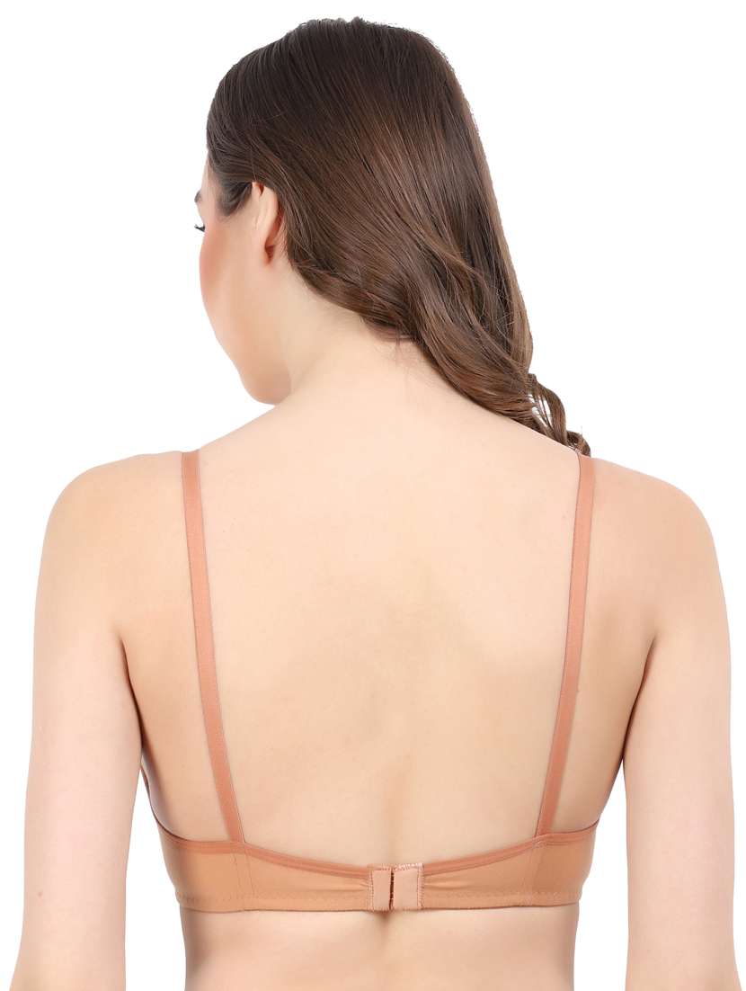 beige cotton regular bra - 19413477 - Standard Image - 2