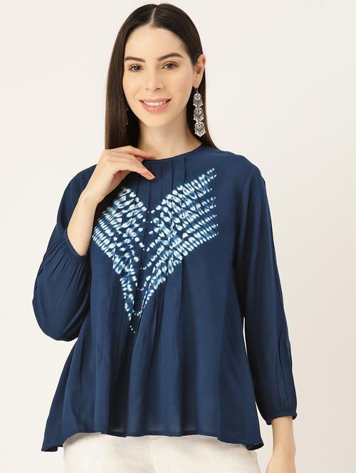 women's a line round neck top - 19414209 -  Standard Image - 0