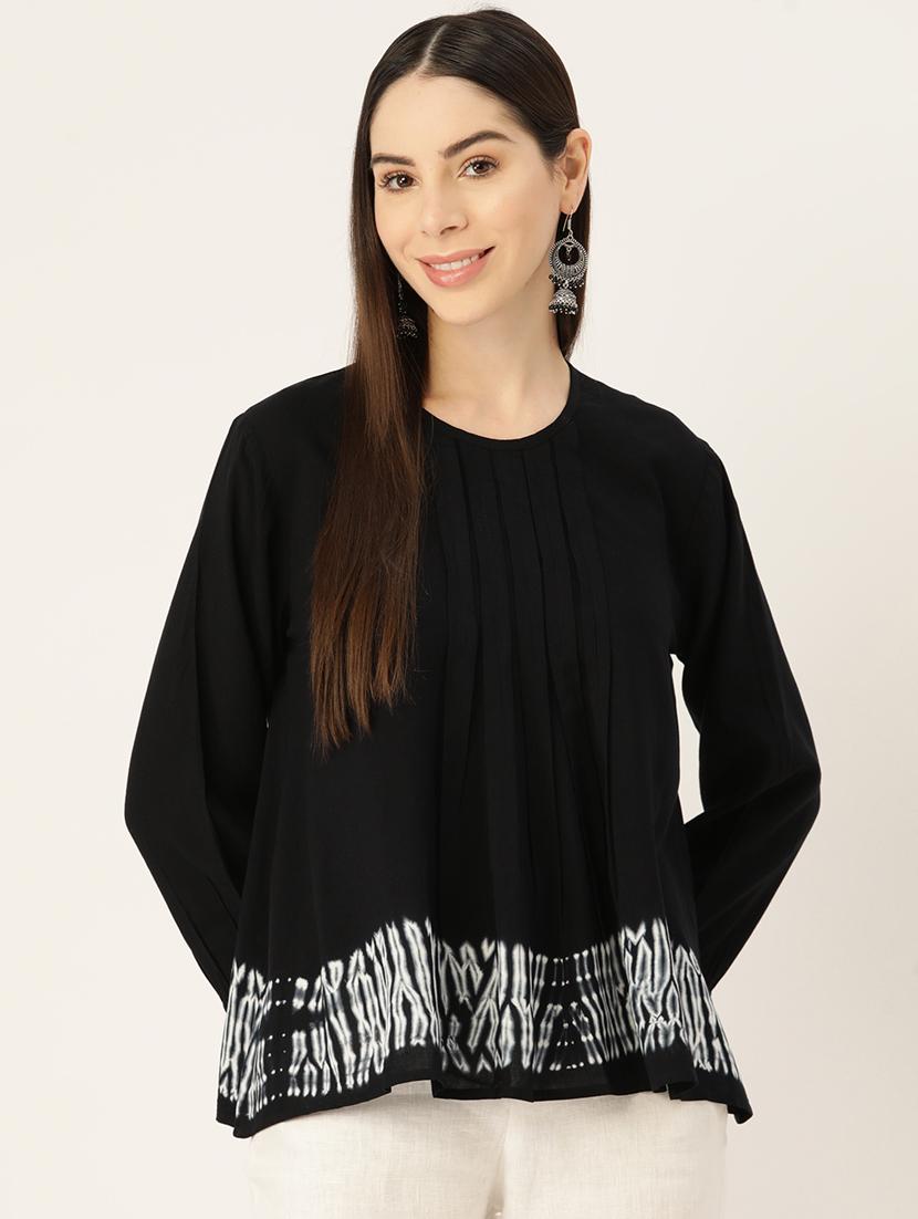 women's a line round neck top - 19414218 - Zoom Image - 0