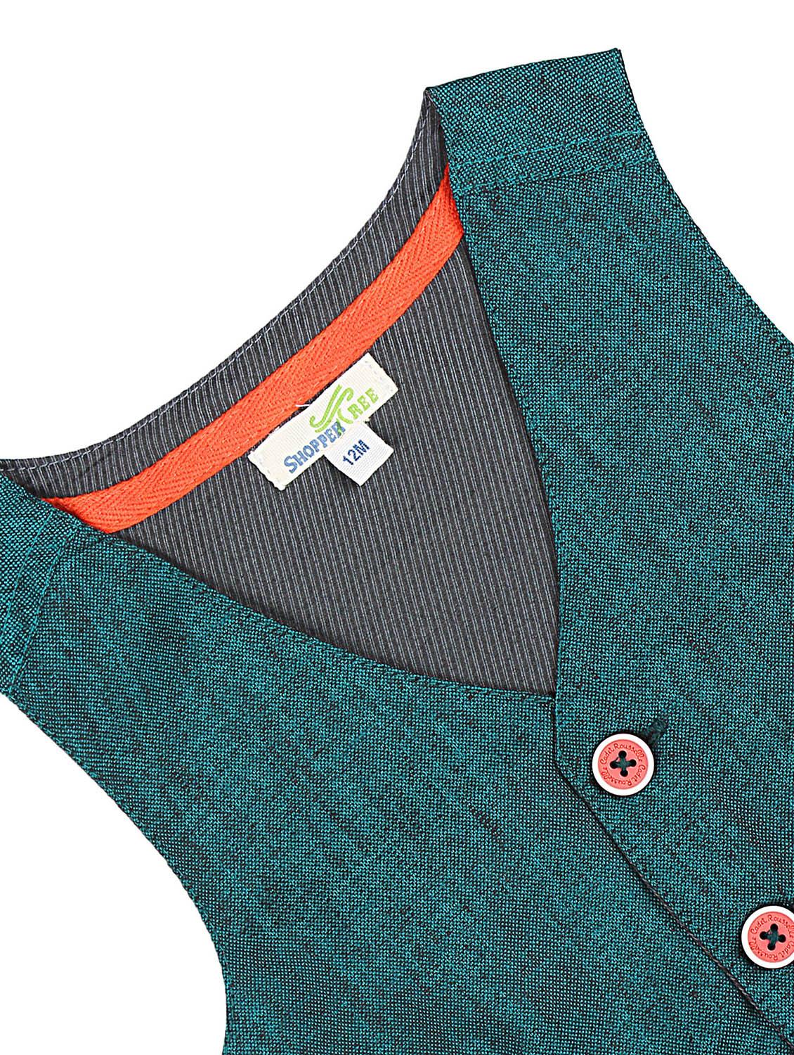 boys v-neck solid regular jackets & coat - 19414466 - Standard Image - 2
