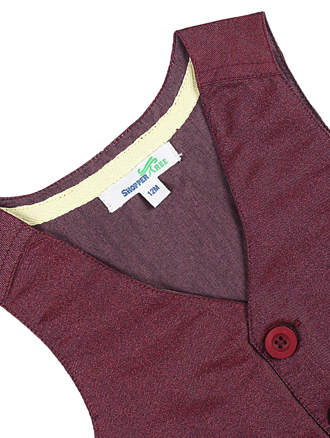 boys v-neck solid regular jackets & coat - 19414471 - Standard Image - 2