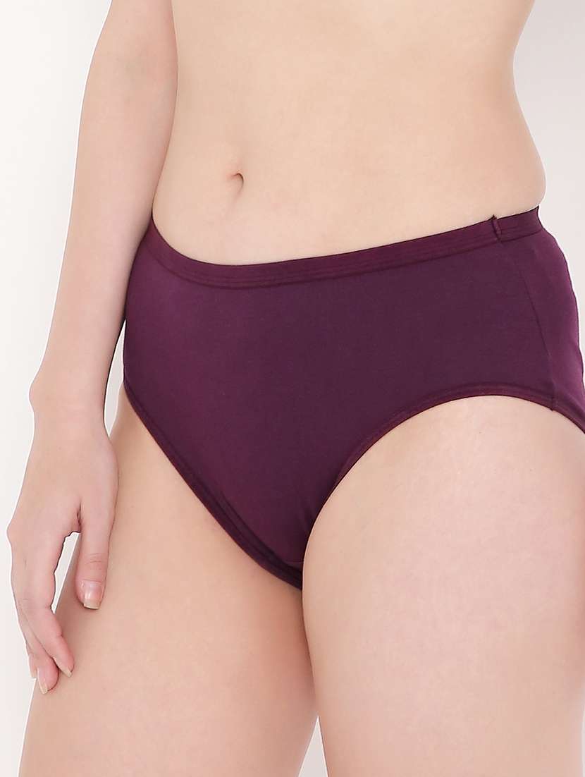purple cotton hipster panty - 19414942 - Standard Image - 2