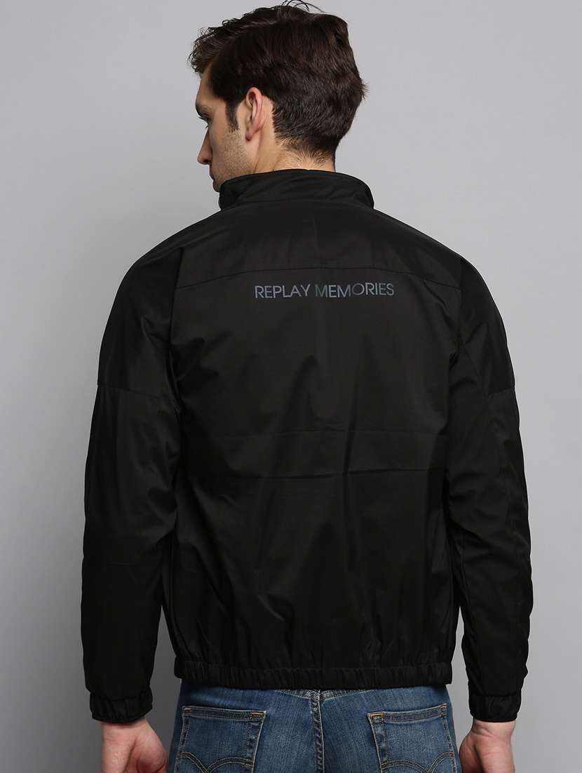 solids nylon casual jacket - 19415009 -  Standard Image - 2