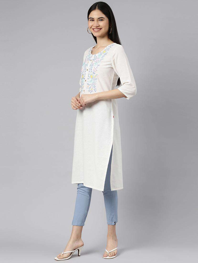 women's straight kurta - 19415287 -  Standard Image - 2