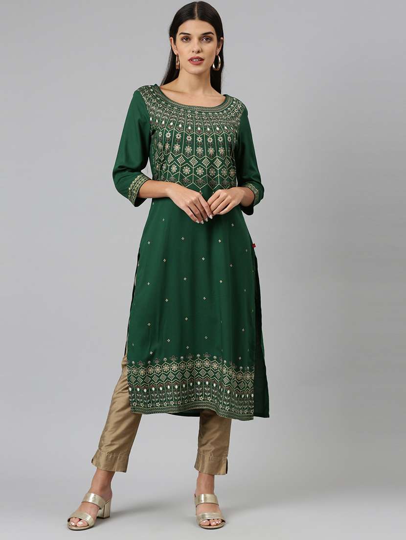 women's straight kurta - 19415342 - Zoom Image - 0
