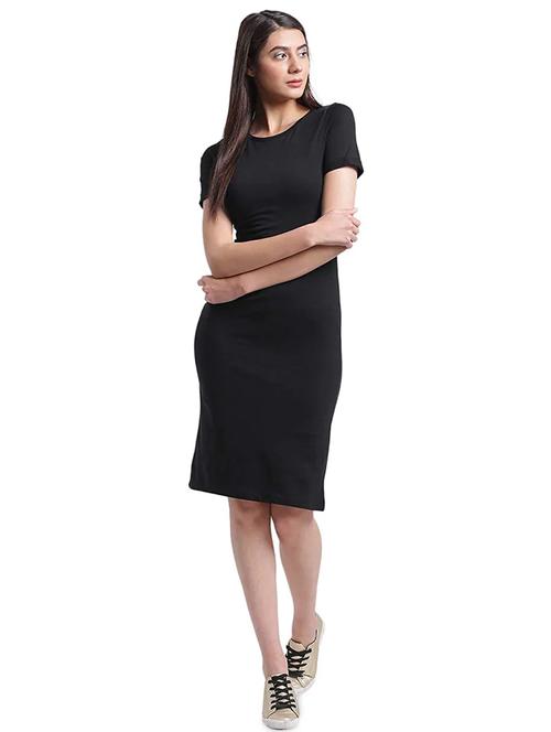 women's bodycon solid dress - 19417248 - Standard Image - 0