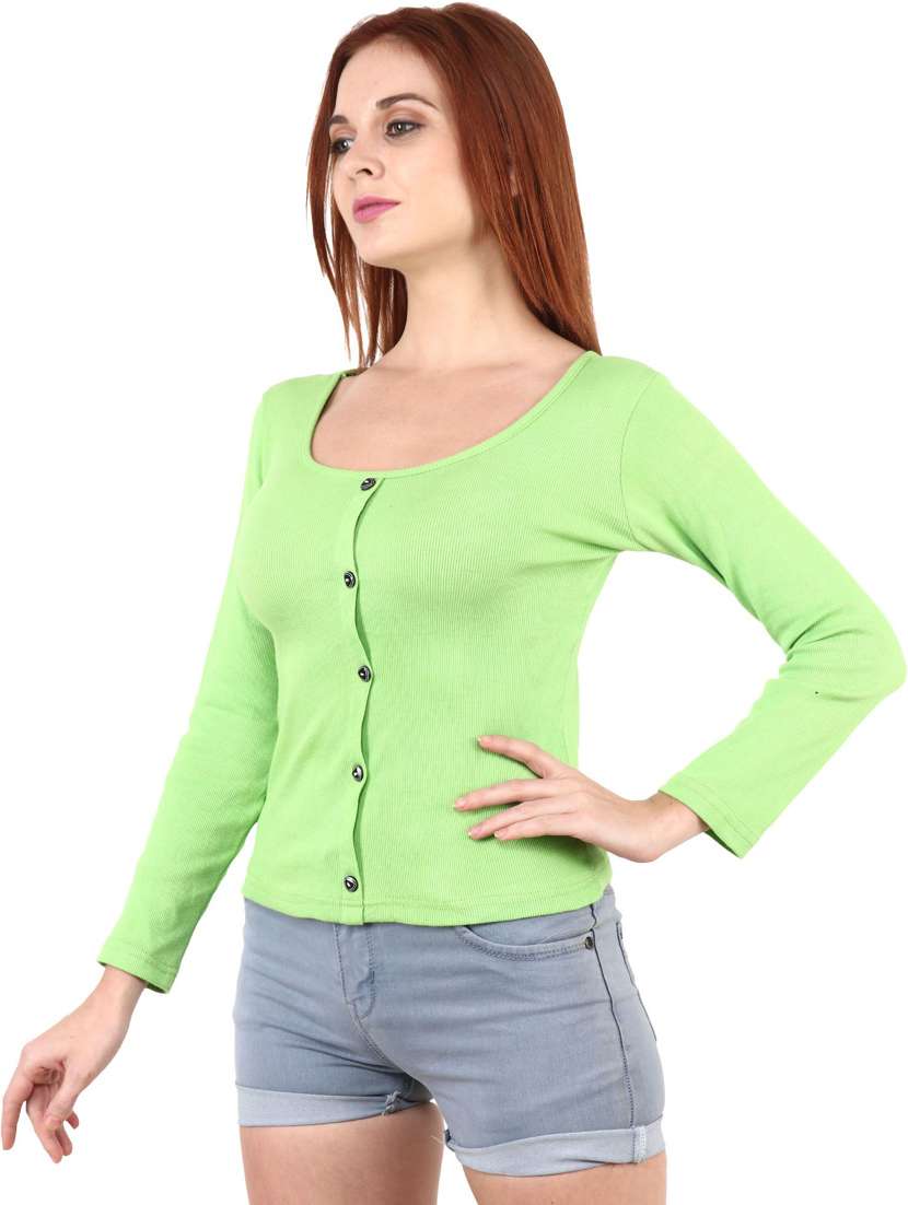 women's straight round neck top - 19417296 - Standard Image - 2