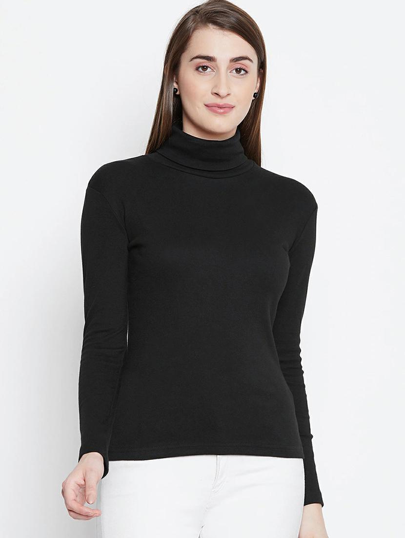 women's straight high neck top - 19417386 - Zoom Image - 0