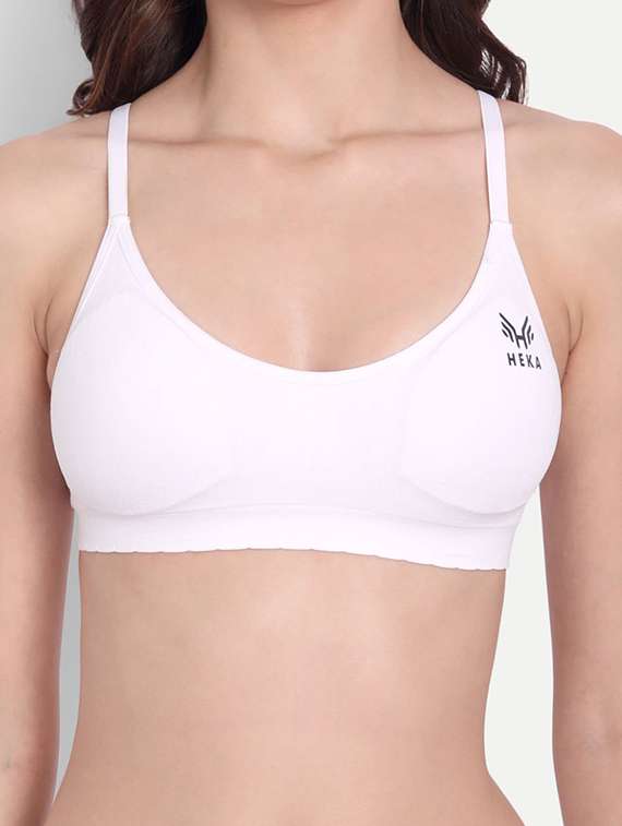 white solid bras and panty set - 19420252 -  Standard Image - 2