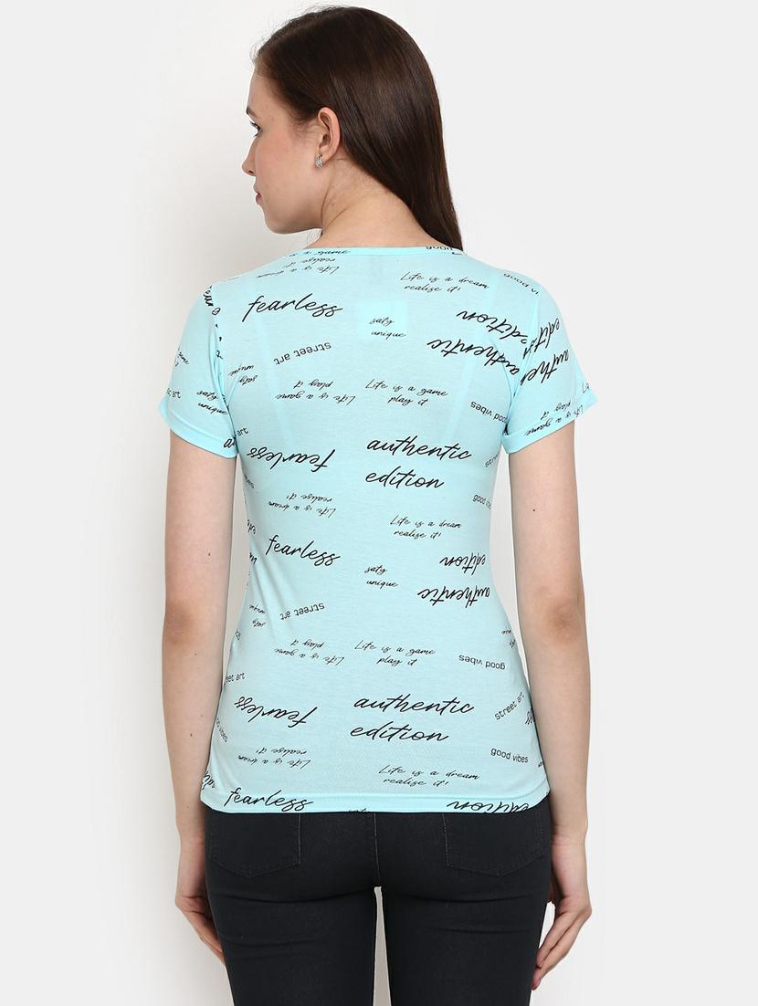 women's all over print round neck t-shirt - 19420675 - Standard Image - 2