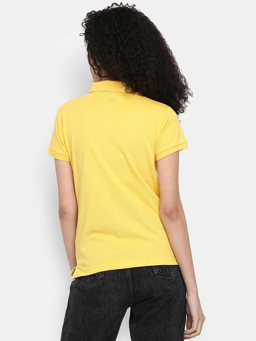 women's plain polo neck t-shirt - 19420697 -  Standard Image - 2