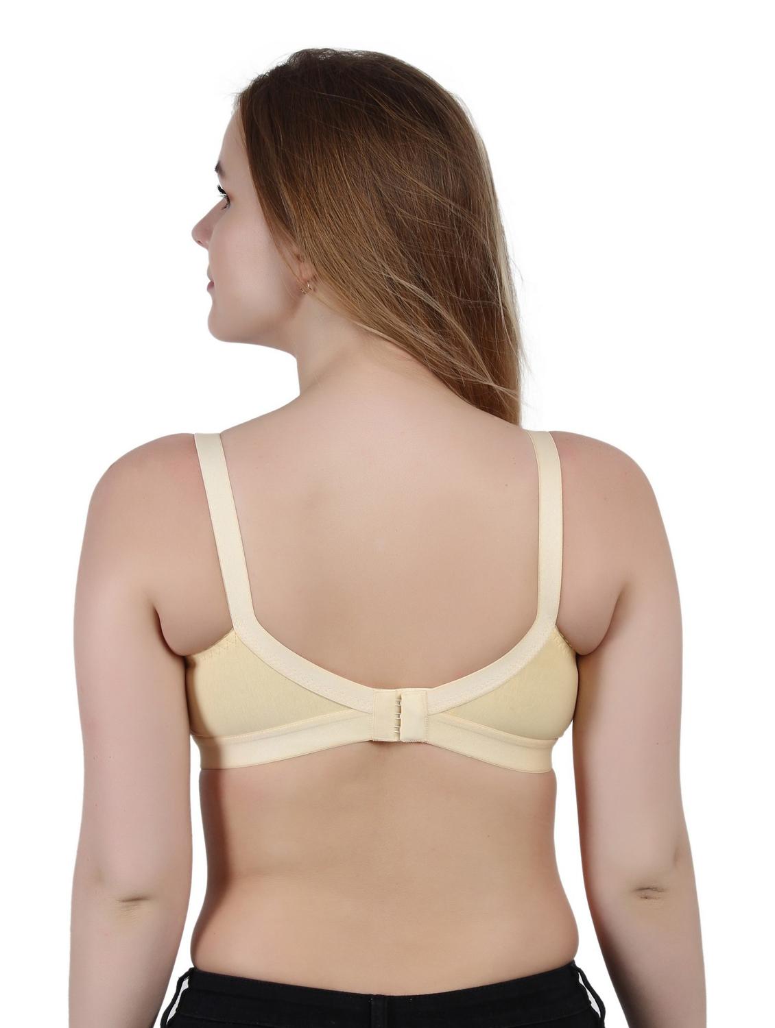 beige cotton blend regular bra - 19421169 - Standard Image - 2