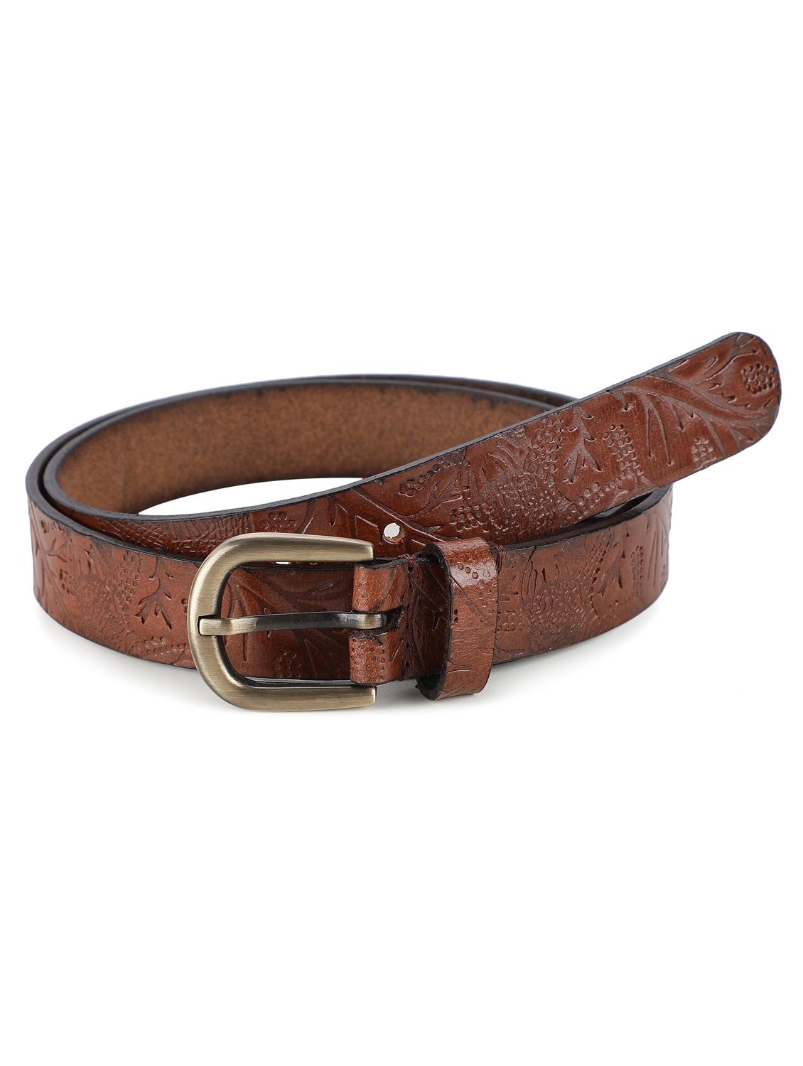 brown leatherette belt - 19421430 - Zoom Image - 0
