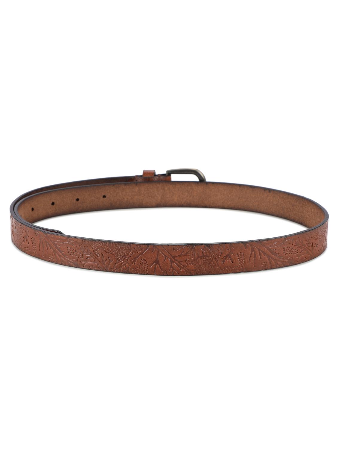 brown leatherette belt - 19421430 - Standard Image - 2