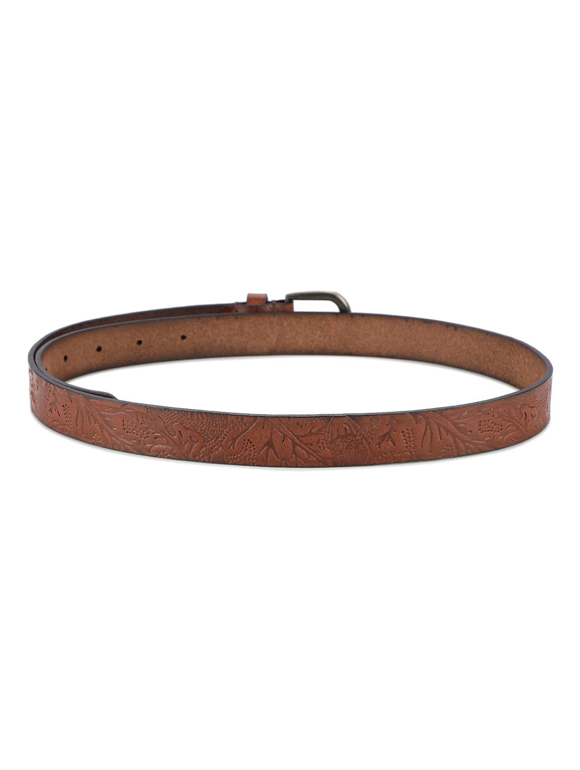 brown leatherette belt - 19421435 - Standard Image - 2