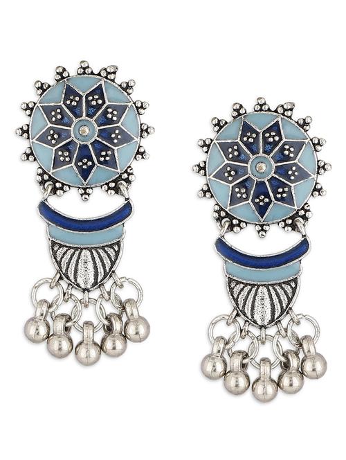 silver plated drop earring - 19421448 -  Standard Image - 0