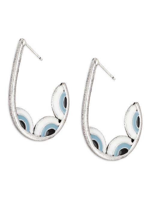 silver plated drop earring - 19421451 -  Standard Image - 0