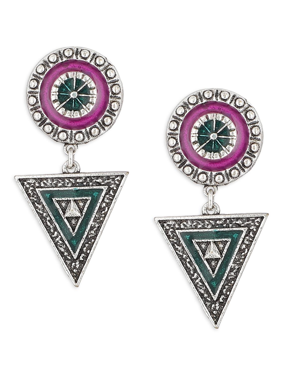 silver plated drop earring - 19421454 -  Zoom Image - 0