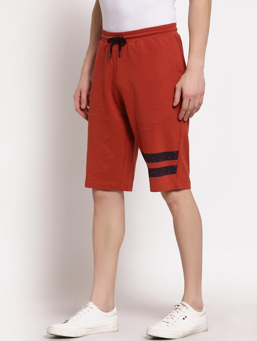 red solid cotton short - 19421480 - Standard Image - 2