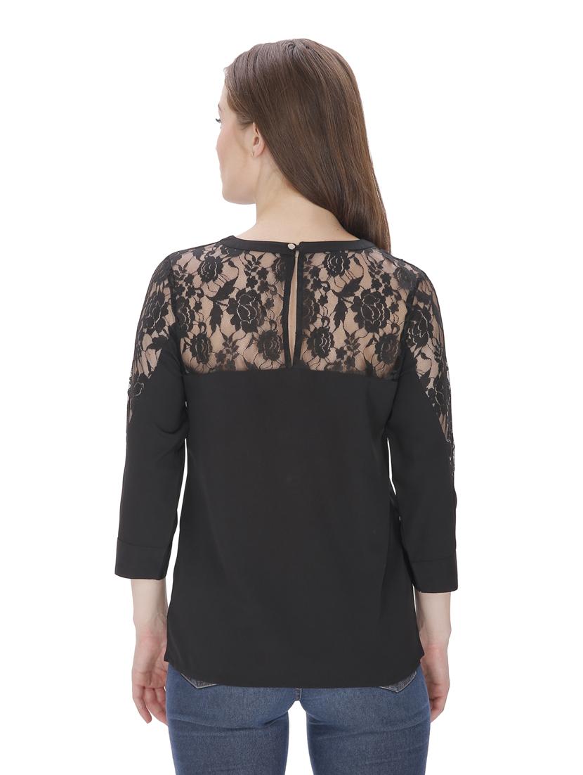 women's straight round neck top - 19421984 - Standard Image - 2