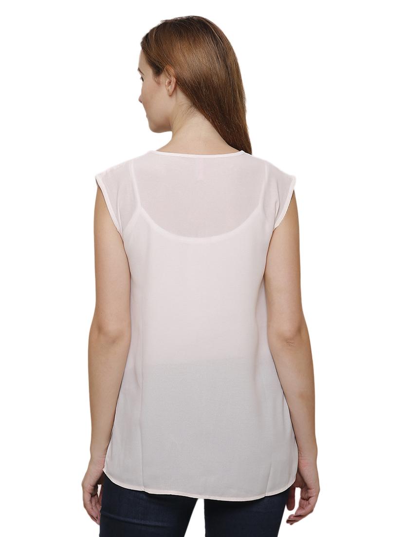 women's straight round neck top - 19421986 - Standard Image - 2