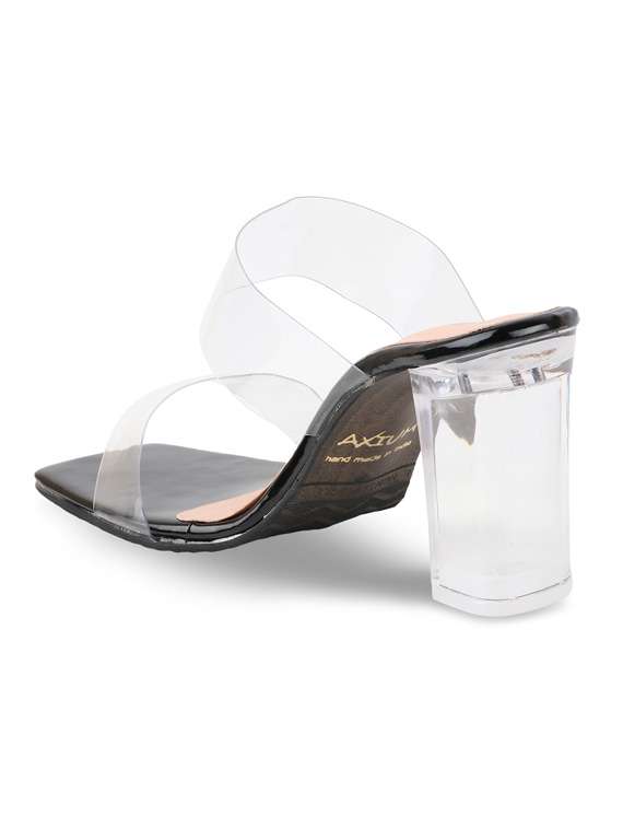black transparent strap block heel - 19422325 -  Standard Image - 2