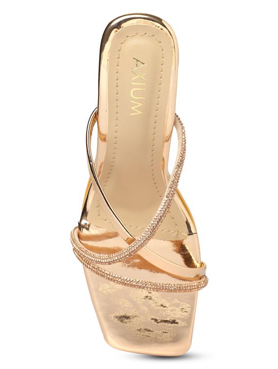 gold embellished kitten heel - 19422348 - Standard Image - 2