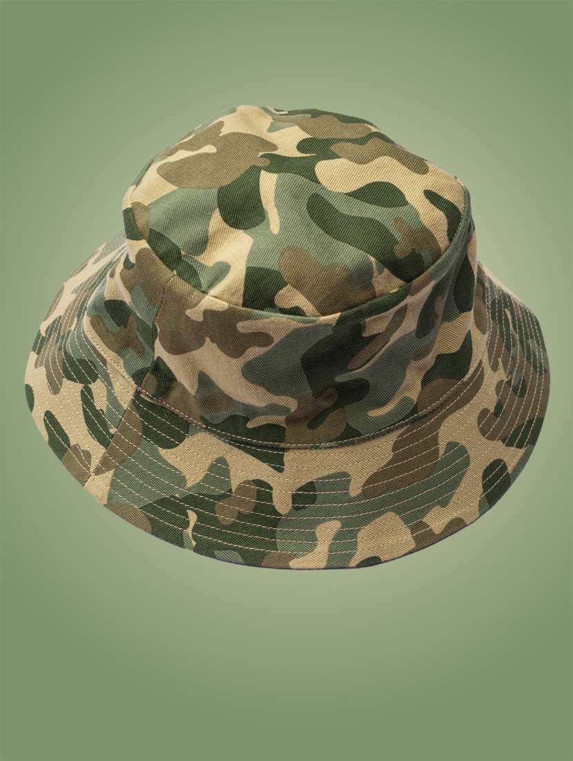camouflage print bucket hat