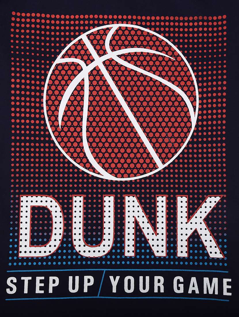 black printed round neck t-shirt - 19423174 -  Standard Image - 2