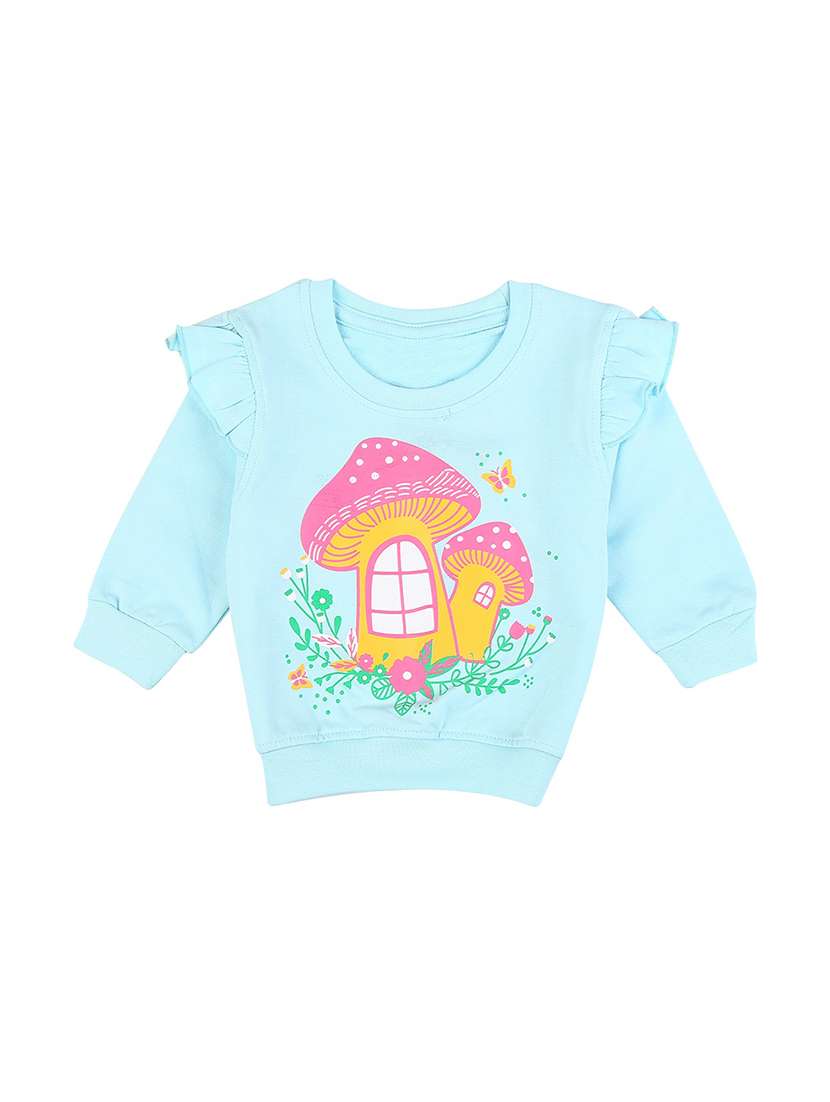 girl round neck printed t-shirt