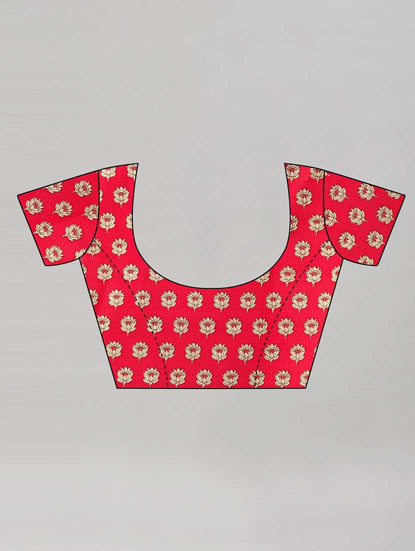 women printed saree with blouse - 19423933 - Standard Image - 2
