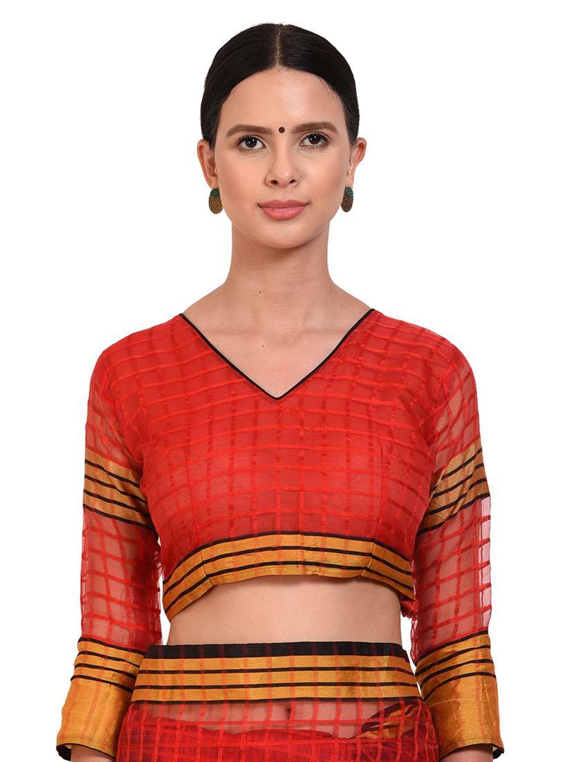 women's banarasi saree with blouse - 19427128 - Standard Image - 2