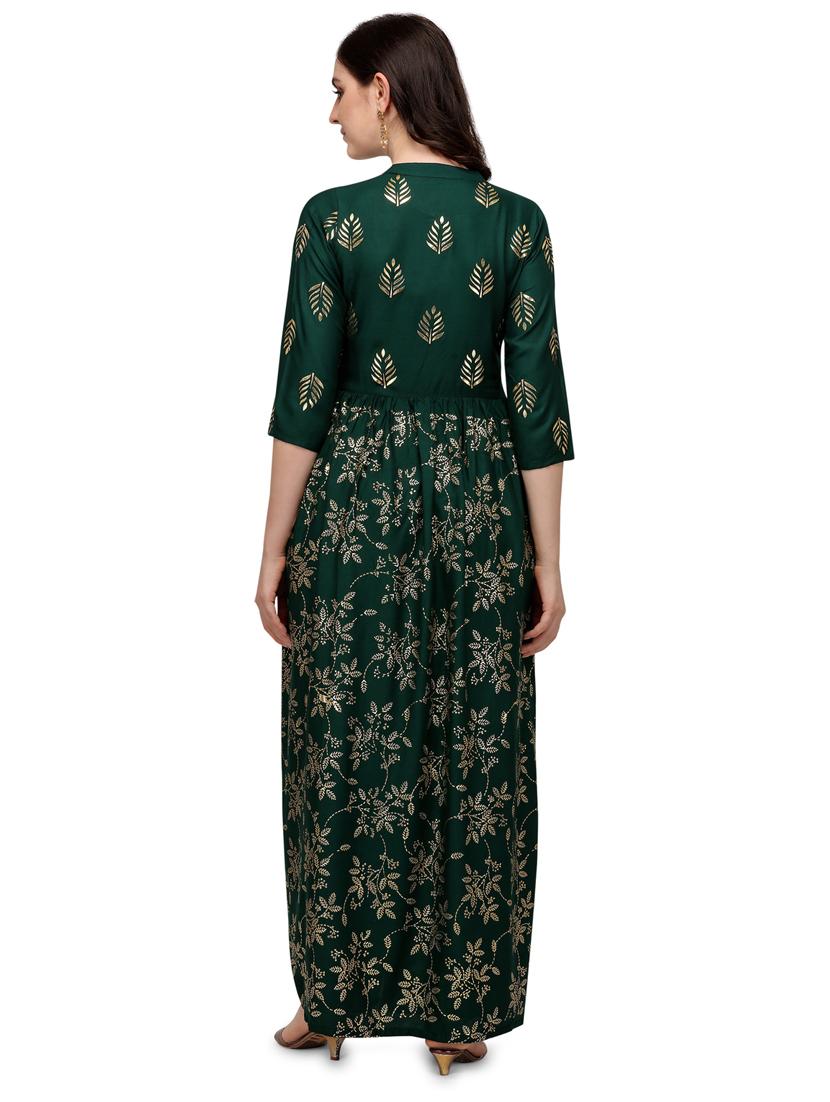 printed viscose a-line kurta - 19427690 - Standard Image - 2