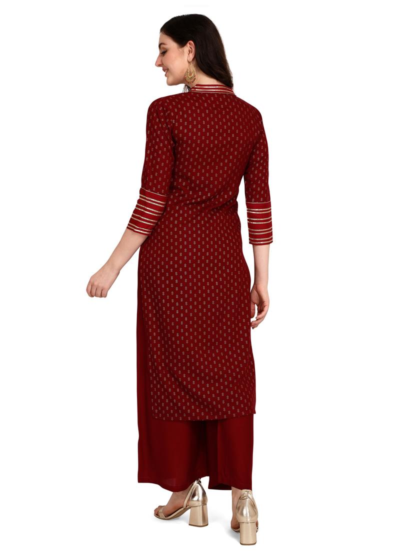 printed viscose straight kurta - 19427706 - Standard Image - 2