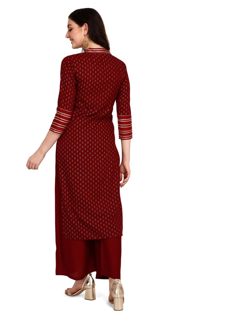 printed viscose straight kurta - 19427707 - Standard Image - 2