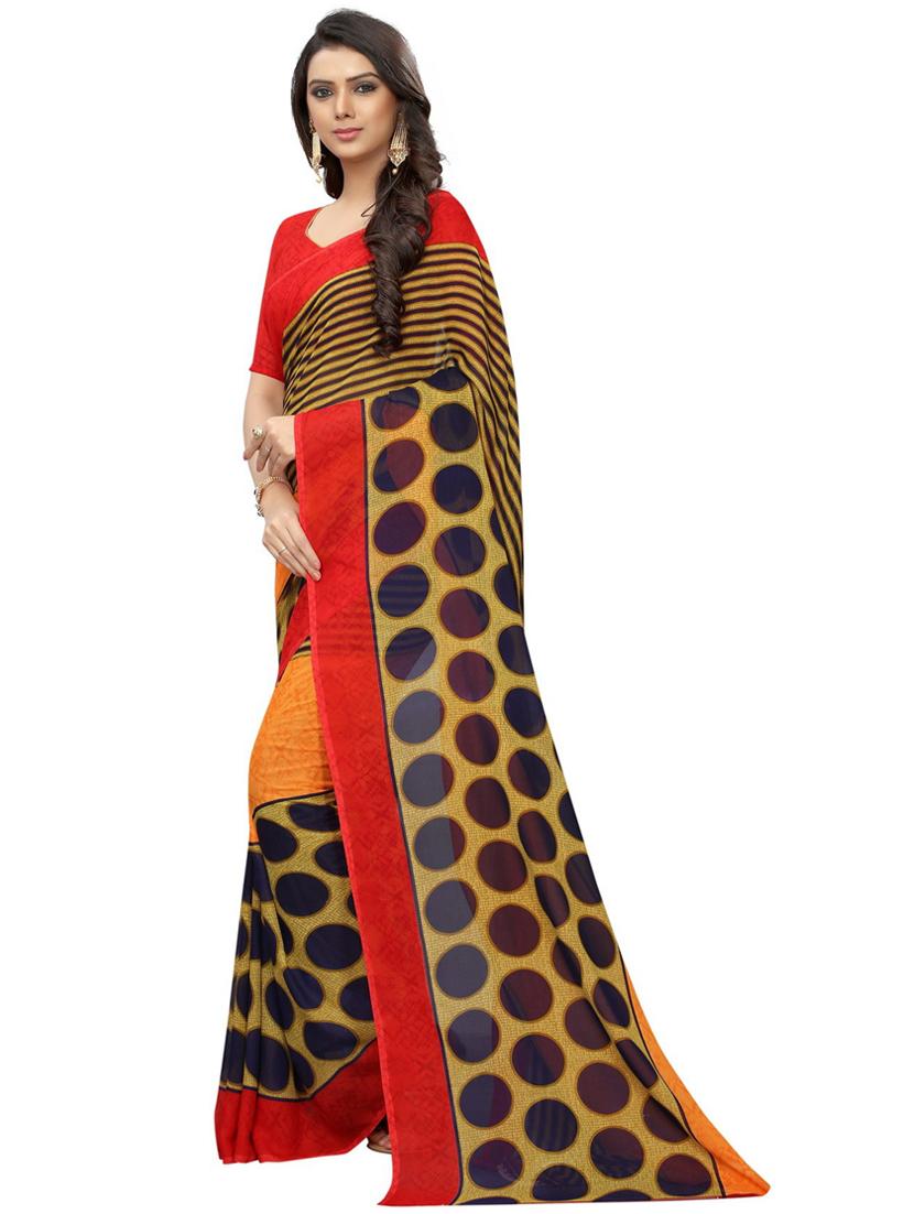 multi coloured bollywood saree with blouse - 19429646 - Standard Image - 2