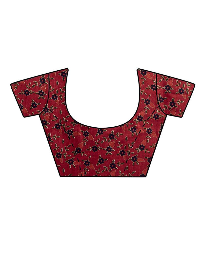 self design woven saree with blouse - 19430090 - Standard Image - 2