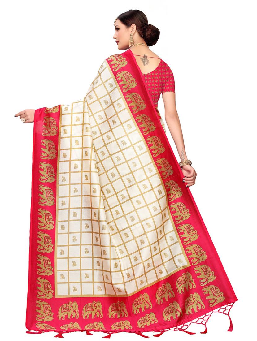 yellow printed bollywood saree with blouse - 19430120 - Standard Image - 2