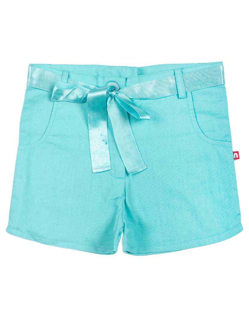 blue cotton shorts