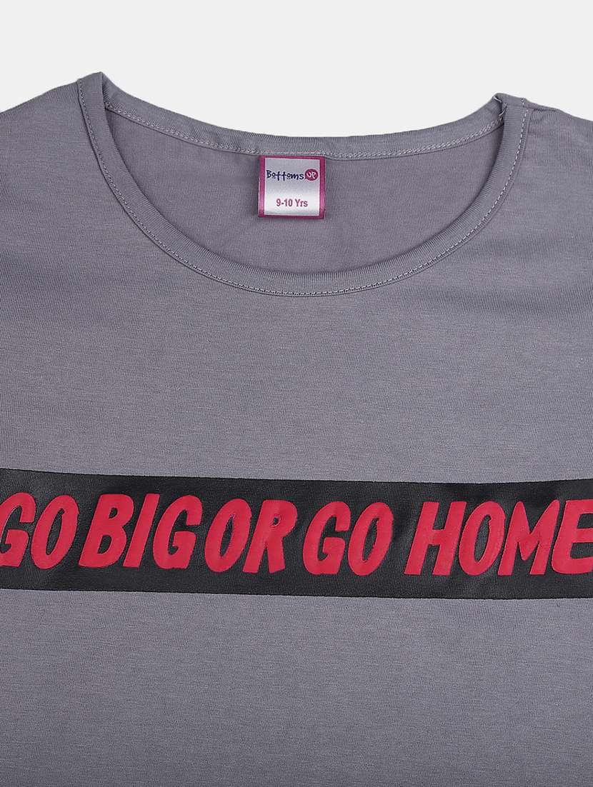 girls round neck printed regular tee - 19430878 -  Standard Image - 2