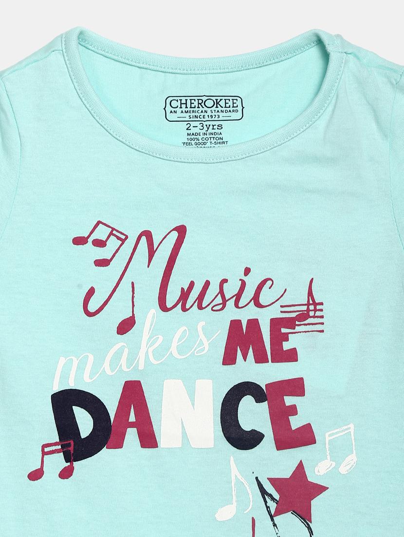 girls round neck printed regular tee - 19430892 - Standard Image - 2
